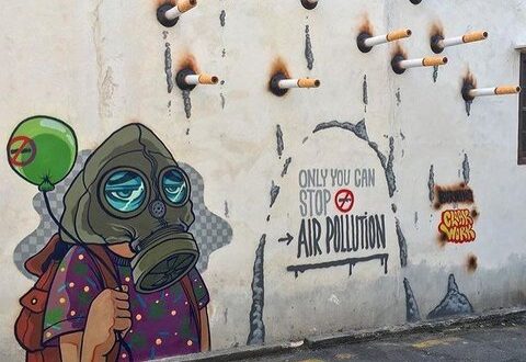 اجرای دیوارنگارها با رنگ‌ جاذب آلودگی در لهستان