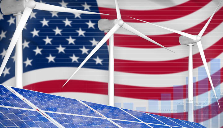 70% ظرفیت تولید برق در آمریکا توسط انرژی های خورسیدی و بادی در سال 2021