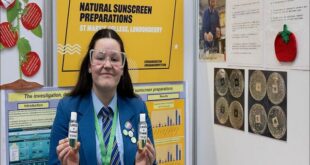 دختر ۱۵ ساله‌ جایزه علمی برتر بریتانیا را گرفت