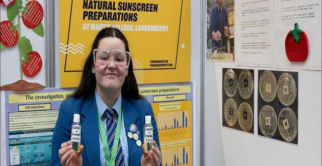 دختر ۱۵ ساله‌ جایزه علمی برتر بریتانیا را گرفت
