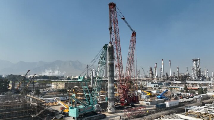 راکتور پروژه زیست‌محیطی تصفیه نفت سفید شرکت اکسیر ایرانیان نصب شد