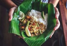 پخت و سرو غذا روی برگ موز در جهان و خواص آن